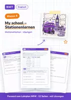 Vorschau - Arbeitsblätter - My school – Stationenlernen (Klasse 5) - Deckblatt