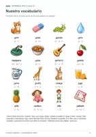 Vista previa - Hojas de trabajo - Aprender a leer 4: sílabas G GU J y Ñ - página 3