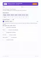 Vorschau - Arbeitsblätter - Simple present – Lernkontrolle (Klasse 5) - Seite 1