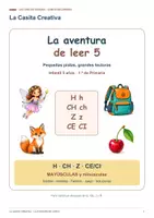 Vista previa - Hojas de trabajo - Aprender a leer 5: H CH Z y CE CI - Portada
