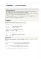 Vista previa - Hojas de trabajo - Imperative – Fichas de repaso de inglés 1º ESO - página 1