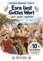 Vorschau - Arbeitsblätter - Esra liest Gottes Wort | Religion Klasse 4 Arbeitsblätter | Evangelische Religionslehre | 10 Arbeitsblätter als PDF - Deckblatt