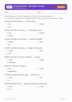 Vorschau - Arbeitsblätter - Food and drinks – Wortspiel und Quiz Klasse 5 - Seite 2