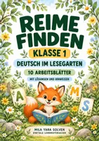 Vorschau - Arbeitsblätter - Reime finden Klasse 1 – Tierfreunde | Deutsch Klasse 1 | 10 Arbeitsblätter als PDF - Deckblatt