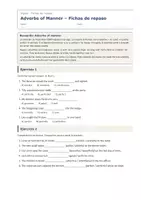 Vista previa - Hojas de trabajo - Adverbs of Manner – Fichas de repaso de inglés 3º ESO - página 1