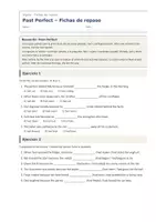 Vista previa - Hojas de trabajo - Past Perfect – Fichas de repaso de inglés 3º ESO - página 1
