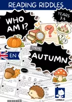 Vorschau - Arbeitsblätter - Herbst Englisch – Who am I Riddles / Leserätsel | 18 Rätsel zu Hedgehog & Scarecrow differenziert | Klasse 3 4 5 - Deckblatt