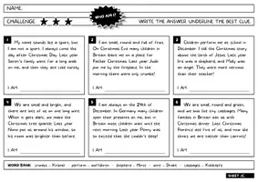 Vorschau - Arbeitsblätter - Weihnachten Englisch – Who am I Riddles / Leserätsel | 18 Rätsel zu Reindeer & Stocking differenziert | Klasse 3 4 5 - Seite 3