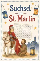 Vorschau - Arbeitsblätter - St. Martin | Suchsel mit Fragen | Rätsel | Unterrichtsmaterial | Klasse 5-8 | mit Lösungen - Deckblatt