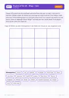 Vorschau - Arbeitsblätter - Regions of the UK – Bingo + Quiz Klasse 7 - Seite 1