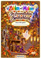 Vorschau - Arbeitsblätter - Zahlen mit Malen Halloween Im Spukschloss – Rechenbilder & Rechengeschichten Zahlenraum bis 100 - Seite 1