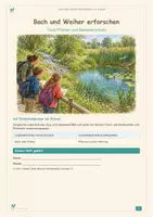 Vorschau - Arbeitsblätter - Bach und Weiher erforschen | Klasse 3/4 - Deckblatt