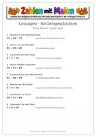 Vorschau - Arbeitsblätter - Materialpaket: Zahlen mit Malen – Halloween | 6 Rechenhefte mit Lösungen | Zahlenraum bis 100 - Seite 1