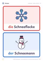 Vorschau - Arbeitsblätter - DaZ Winter & Advent: 38 Bildkarten & 12 Verbkarten - Seite 3