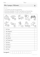 Vorschau - Arbeitsblätter - Freebie: Mini-Lesespur Halloween | Klasse 2 - Seite 3