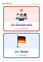 Vorschau - Arbeitsblätter - Demokratiebildung DaZ Sek: 20 Bildkarten & Texte - Seite 3