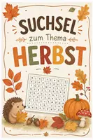 Vorschau - Arbeitsblätter - Herbst | Suchsel mit Fragen | Rätsel | Unterrichtsmaterial | Klasse 5-8 | mit Lösungen - Deckblatt