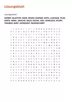 Vorschau - Arbeitsblätter - Herbst | Suchsel mit Fragen | Rätsel | Unterrichtsmaterial | Klasse 5-8 | mit Lösungen - Seite 2