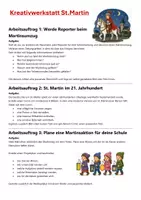 Vorschau - Arbeitsblätter - St.Martin | 3 kreative Aufgaben | Unterrichtsmaterial | Klasse 5-8 - Seite 2