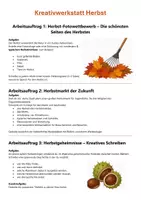 Vorschau - Arbeitsblätter - Jahreszeiten | Paket | 3 kreative Aufgaben | Unterrichtsmaterial | Klasse 5-8 - Seite 1