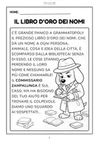 anteprima - Esercizi - Il Commissario Zampalunga - I Nomi - Pagina 1
