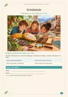 Vorschau - Arbeitsblätter - Schokolade | Vom Kakao zur Tafel | Klasse 3/4 - Deckblatt