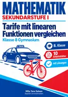 Vorschau - Arbeitsblätter - Tarife mit linearen Funktionen vergleichen | Mathematik Klasse 8 Gymnasium | 10 Arbeitsblätter mit Lösungen als PDF - Deckblatt