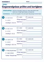 Vorschau - Arbeitsblätter - Gegenereignisse prüfen und korrigieren | Mathematik Klasse 8 Gymnasium | 10 Arbeitsblätter mit Lösungen als PDF - Seite 2