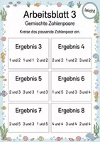 Vorschau - Arbeitsblätter - Passende Zahlenpaare zum Ergebnis finden bis 10 | Mathematik Klasse 1 | 5 Arbeitsblätter als PDF - Seite 3