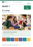 Vorschau - Stundenentwürfe - MORE! 1 Unit 10 (LP 2023) • ENGLIVA LANGUAGE LAB: In a shop – Preise & Begleiter - Deckblatt
