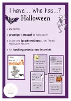 Vorschau - Spiele - I have... Who has...? - Halloween - Deckblatt