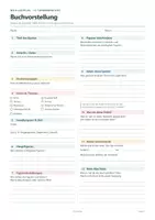 Vorschau - Arbeitsblätter - Buchvorstellung – Perfekte Vorlage zur Vorbereitung - Seite 2