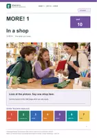 Vorschau - Unterrichtsreihen - MORE! 1 Unit 10 (LP 2023) • ENGLIVA CHECK: In a shop – Formativer Test - Deckblatt