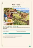 Vorschau - Arbeitsblätter - Milch und Käse | Vom Bauernhof zum Laden | Klasse 3/4 - Deckblatt