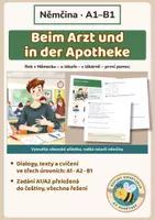 Náhled - Beim Arzt und in der Apotheke – němčina A1, A2, B1 | zdraví, objednání k lékaři, lékárna, tísňové volání | dvojjazyčná zadání | 2. stupeň ZŠ a SŠ - krycí list