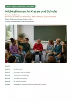 Náhled - Mitbestimmen in Klasse und Schule – němčina A1, A2, B1 | třídní rada, diskuse, hlasování, žákovská samospráva | dvojjazyčná zadání | 2. stupeň ZŠ a SŠ - boční 1