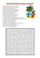 Vorschau - Arbeitsblätter - Weihnachten weltweit | Suchsel mit Fragen | Rätsel | Unterrichtsmaterial | Klasse 5-8 | mit Lösungen - Seite 3