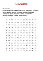 Vorschau - Arbeitsblätter - Weihnachten weltweit | Suchsel mit Fragen | Rätsel | Unterrichtsmaterial | Klasse 5-8 | mit Lösungen - Seite 2