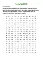 Vorschau - Arbeitsblätter - Weihnachtsbräuche | Suchsel mit Fragen | Rätsel | Unterrichtsmaterial | Klasse 5-8 | mit Lösungen - Seite 2