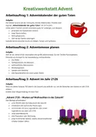 Vorschau - Arbeitsblätter - Advent | 3 kreative Aufgaben | Unterrichtsmaterial | Klasse 5-8 - Seite 2