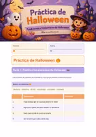Vista previa - Hojas de trabajo - Hoja de trabajo Halloween - Primer Ciclo - página 1