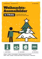 Vorschau - Mal- und Bastelvorlagen - Weihnachten Ausmalbilder in 3 Stufen: Advent, Winter, Gemeinschaftsbild - Deckblatt