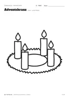 Vorschau - Mal- und Bastelvorlagen - Weihnachten Ausmalbilder in 3 Stufen: Advent, Winter, Gemeinschaftsbild - Seite 3