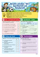 Vorschau - Arbeitsblätter - Bericht schreiben, W-Fragen - Deutsch Klasse 5-7, Vertretungsstunde - Seite 3