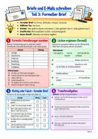 Vorschau - Arbeitsblätter - Briefe schreiben, E-Mail Form - Deutsch Klasse 5-8, Vertretungsstunde - Seite 3