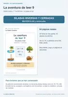 Vista previa - Hojas de trabajo - Aprender a leer 9: sílabas inversas y cerradas - página 1