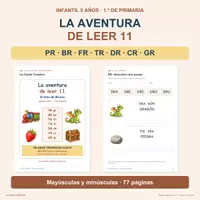 Vista previa - Hojas de trabajo - Aprender a leer 11: PR BR FR TR DR CR GR - Portada