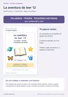 Vista previa - Hojas de trabajo - Aprender a leer 12: palabras, frases e historias - página 1