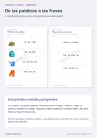 Vista previa - Hojas de trabajo - Aprender a leer 12: palabras, frases e historias - página 3