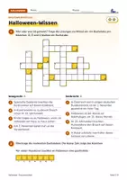 Vorschau - Arbeitsblätter - Halloween Kreuzworträtsel | Bilder, Wissen, Bräuche | 3-fach differenziert | LRS | Klasse 5–6 - Seite 2
